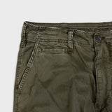 American Eagle Pants Mens 30x30 Green Flex Faded Taper Leg Trousers Cargo