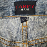 Vintage Tommy Hilfiger Jeans Mens 29x32 Blue Straight Light Wash Denim 90s Pants