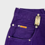 Vintage PACO Jeans Mens 32x34 Purple Straight Baggy Fit Denim 90s Pants