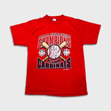 Vintage 1996 Logo 7 St Louis Cardinals T Shirt Mens Large Central Division Champions Baseball MLB Tee