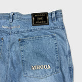 Vintage Mecca Jeans USA Mens 40x34 Blue Baggy Hip Hop Light Wash Denim Y2K Pants