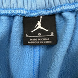 Nike Jordan Shorts Mens Large Blue Jumpman Fleece Sportswear Gym
