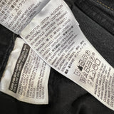 Levi's 502 Jeans Mens 33x30 Black Regular Taper Fit Dark Wash Denim Pants
