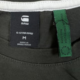 G-Star Raw T Shirt Mens Medium Green Graphic Crew Neck Short Sleeve Tee