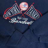 Vintage Logo 7 New York Yankees Sweatshirt Mens 2XL Blue MLB Baseball 90s Crewneck
