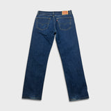 Levi's 505 Jeans Mens 36x32 Blue Regular Fit Straight Leg Medium Wash Denim Pants