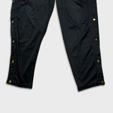 Vintage 90s Champion Track Pants Mens Medium Black USA Tear Away Athletic Jogger