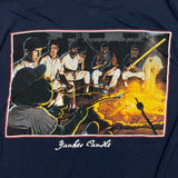 Vintage New York Yankees T Shirt Mens Large Blue Funny MLB Baseball Tee