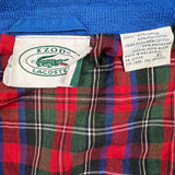 Vintage 80s Izod Lacoste Harrington Jacket Mens XL Blue Plaid Lined Light Bomber