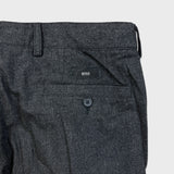 Hugo Boss Geno Dress Pants Mens 34x32 Slim Fit Charcoal Wool Blend Trouser