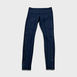 Lululemon Practice Daily Pants Womens Size 8 Blue Mid Rise Yoga Leggings Tights