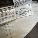 Levi's 511 Pants Mens 34x30 Brown Slim Fit Stretch Corduroy Casual Trousers