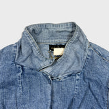 Vintage Y2K Baby Phat Jean Jacket Womens Medium Blue USA Button Up Crop Denim