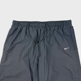 Vintage Nike Y2K Sportswear Track Pants Men XL Gray Swoosh Baggy Wide Lined Athletic Jogger