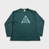 Nike ACG Shirt Mens Large Green Sportswear Deep Jungle Outdoor Long Sleeve Tee