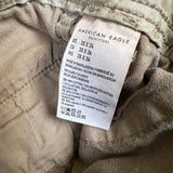 American Eagle Pants Mens 32x30 Beige Flex Faded Taper Leg Trousers Cargo