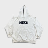 Nike Sportswear Hoodie Men Large White Center Swoosh Y2K Spell Out Hooded Sweatshirt