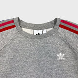 Adidas Originals Grey adiColor 3D Trefoil Sweatshirt Mens Medium Gray Crewneck