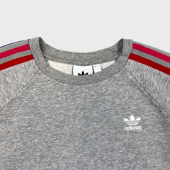 Adidas Originals Grey adiColor 3D Trefoil Sweatshirt Mens Medium Gray Crewneck
