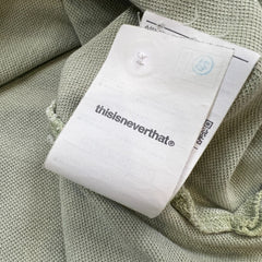 thisneverthat T Logo Polo Mens Small Green Short Sleeve Preppy Tee