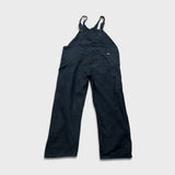 Dickies Overalls Mens Size 2XL Blue Bib Dark Wash Hammer Loop Workwear Denim