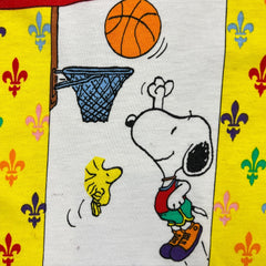 Vintage Snoopy 90s University de Paris T Shirt Mens XL White Cartoon Art Tee