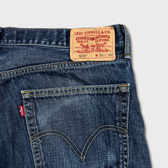 Vintage Y2K Levi's 505 Jeans Mens 36x30 Blue Regular Fit Straight Leg Dark Wash Denim Pants