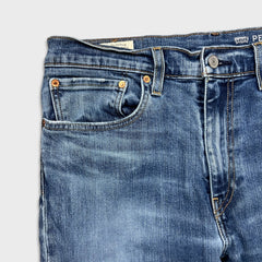 Levi's 512 Jeans Mens 34x32 Blue Slim Taper Leg Medium Wash Mid Rise Stretch Denim Pants