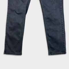 Levi's 511 Jeans Mens 33x32 Gray Slim Fit Dark Wash Stretch Mid Rise Denim Pants