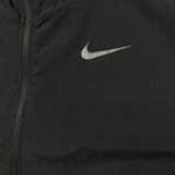 Nike Sportswear Jacket Men Large Black 3M Swoosh Full Zip Running Windbreaker