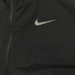 Nike Sportswear Jacket Men Large Black 3M Swoosh Full Zip Running Windbreaker