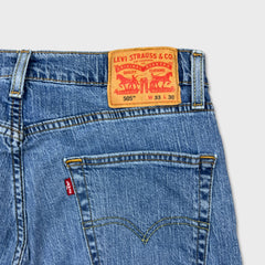 Levi's 505 Jeans Mens 33x30 Blue Regular Fit Straight Leg Light Wash Denim Pants