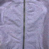Lululemon Scuba Hoodie Womens Medium Purple Light Cotton Full Zip Sports Sweater