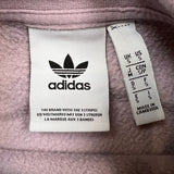 Adidas Sweatshirt Womens Small Pink Original Trefoil Spell Out Pullover Crewneck