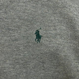Vintage 90s Polo Ralph Lauren Sweatshirt Mens Small Gray Pony 1/4 Zip Pullover