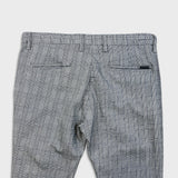 Projek Raw Plaid Bungee Pants Mens 38x30 Gray Drawstring Taper Leg Casual Trouser