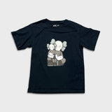 FW23 KAWS x Uniqlo UT Short Sleeve Graphic T Shirt Youth XS Black Companion Tee