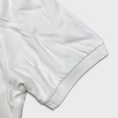 Vintage 90s Polo Ralph Lauren Shirt Men Large White Embroidered Pony Casual Short Sleeve