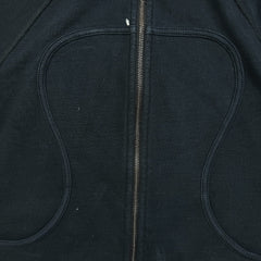 Lululemon Scuba Hoodie Womens Size 8 Black Full Zip Sports Hooded Sweater