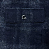 A.P.C. Shirt Mens Small Blue Rue Madame Paris Wool Plaid Check Flannel Button Up