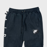 Nike Air Sweatpants Mens Medium Black Sportswear Taper Leg Faded Jogger