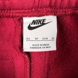 Nike Sportswear Sweatpants Womens XS Red Swoosh Athletic Gym Jogger