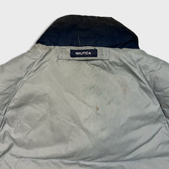 Nautica Jacket Mens XL Red NS-83 Reverisble Puffer Down Full Zip Outdoor Coat