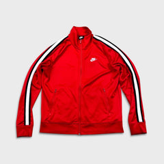 Nike Sportswear N98 Tribute Tack Top Mens Large Red Full Zip Sweatshirt