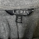 Lauren Ralph Lauren Sweatpants Womens Small Gray Taper Leg Fleece Jogger