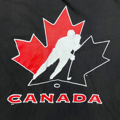 Vintage Y2K NHL Hockey Canada T Shirt Mens XL Black Sports Graphic Tee