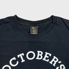October's Very Own T Shirt Mens Medium Black OVO Owl Collegiate Same City Tee