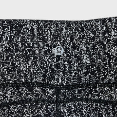 Lululemon Fit Physique Tight Luon Suited Jacquard Womens Size 4 Black Yoga