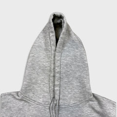 Vintage 90s Champion Hoodie Mens Large Gray Script Pullover Hooded Sweater