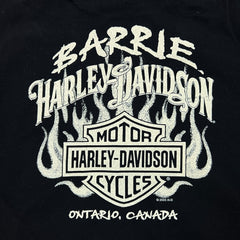 2025 Harley Davidson T Shirt Mens Medium Biker Pin Up Girl Ontario Tee